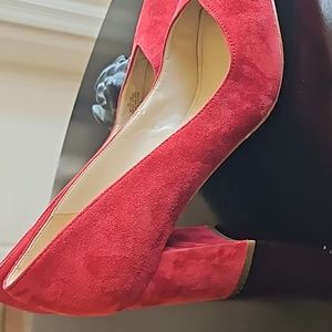 Marc Fisher Zala 2" Square Heels Suede Size 7